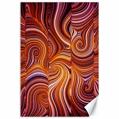 Electric Field Art Liii Canvas 12  X 18  by okhismakingart