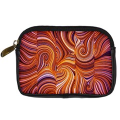 Electric Field Art Liii Digital Camera Leather Case by okhismakingart