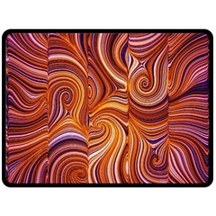 Electric Field Art Liii Fleece Blanket (large)  by okhismakingart