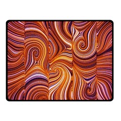 Electric Field Art Liii Fleece Blanket (small) by okhismakingart