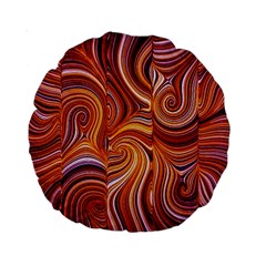 Electric Field Art Liii Standard 15  Premium Round Cushions by okhismakingart