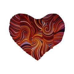 Electric Field Art Liii Standard 16  Premium Flano Heart Shape Cushions by okhismakingart