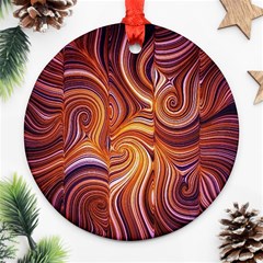 Electric Field Art Liv Ornament (round) by okhismakingart