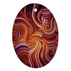 Electric Field Art Liv Ornament (oval) by okhismakingart