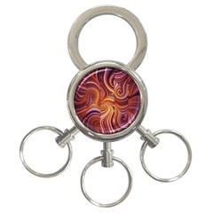 Electric Field Art Liv 3-ring Key Chains by okhismakingart