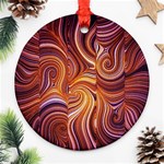 Electric Field Art LIV Round Ornament (Two Sides) Front