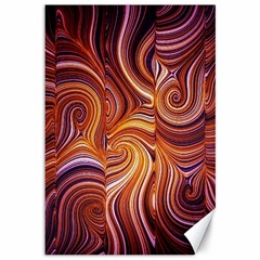 Electric Field Art Liv Canvas 12  X 18  by okhismakingart