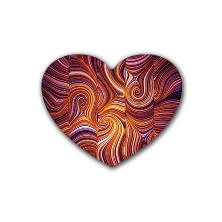 Electric Field Art LIV Rubber Coaster (Heart) 