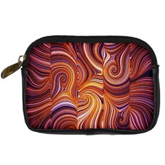 Electric Field Art Liv Digital Camera Leather Case by okhismakingart