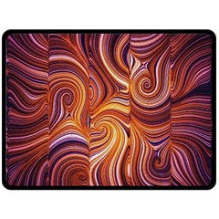 Electric Field Art Liv Fleece Blanket (large)  by okhismakingart