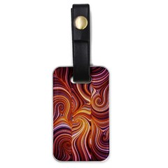 Electric Field Art Liv Luggage Tags (one Side)  by okhismakingart