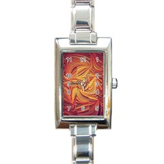 Electric Field Art Lv Rectangle Italian Charm Watch by okhismakingart