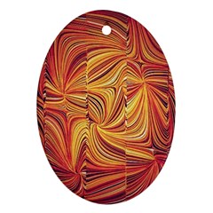 Electric Field Art Lv Ornament (oval) by okhismakingart