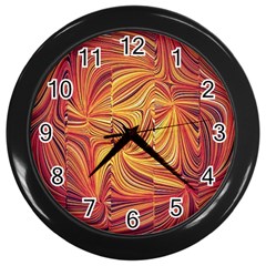 Electric Field Art Lv Wall Clock (black) by okhismakingart