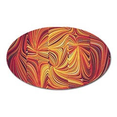 Electric Field Art Lv Oval Magnet by okhismakingart