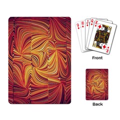 Electric Field Art Lv Playing Cards Single Design by okhismakingart