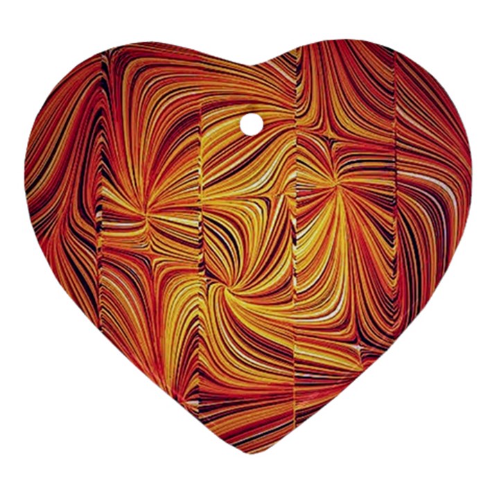 Electric Field Art LV Heart Ornament (Two Sides)