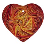 Electric Field Art LV Heart Ornament (Two Sides) Back