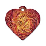 Electric Field Art LV Dog Tag Heart (One Side) Front