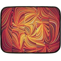 Electric Field Art Lv Fleece Blanket (mini) by okhismakingart