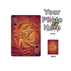 Electric Field Art Lv Playing Cards 54 (mini) by okhismakingart