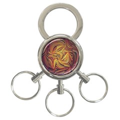 Electric Field Art Lvi 3-ring Key Chains by okhismakingart