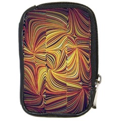 Electric Field Art Lvi Compact Camera Leather Case by okhismakingart