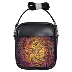 Electric Field Art Lvi Girls Sling Bag by okhismakingart