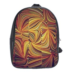 Electric Field Art Lvi School Bag (xl) by okhismakingart