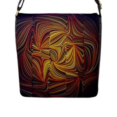 Electric Field Art Lvi Flap Closure Messenger Bag (l) by okhismakingart