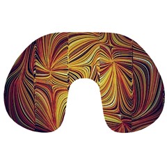 Electric Field Art Lvi Travel Neck Pillows by okhismakingart