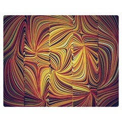 Electric Field Art Lvi Double Sided Flano Blanket (medium)  by okhismakingart