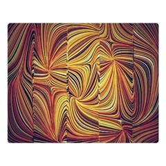 Electric Field Art Lvi Double Sided Flano Blanket (large)  by okhismakingart