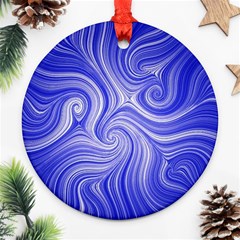 Electric Field Art Lvii Ornament (round) by okhismakingart