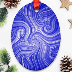 Electric Field Art Lvii Ornament (oval) by okhismakingart