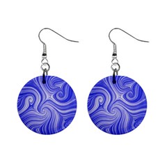 Electric Field Art Lvii Mini Button Earrings by okhismakingart