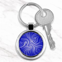 Electric Field Art Lvii Key Chains (round)  by okhismakingart