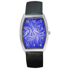 Electric Field Art Lvii Barrel Style Metal Watch by okhismakingart