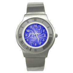 Electric Field Art Lvii Stainless Steel Watch by okhismakingart