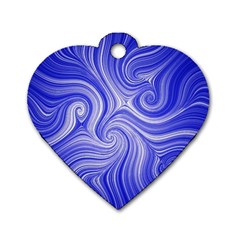 Electric Field Art Lvii Dog Tag Heart (two Sides) by okhismakingart