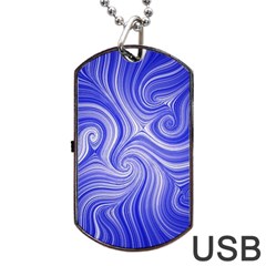 Electric Field Art Lvii Dog Tag Usb Flash (two Sides) by okhismakingart