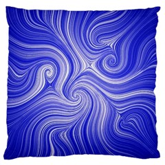 Electric Field Art Lvii Large Cushion Case (one Side) by okhismakingart