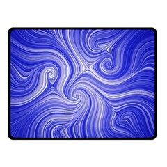 Electric Field Art Lvii Double Sided Fleece Blanket (small)  by okhismakingart