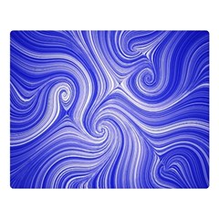 Electric Field Art Lvii Double Sided Flano Blanket (large)  by okhismakingart