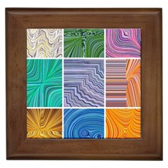 Electric Field Art Collage I Framed Tiles