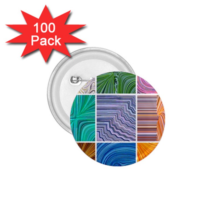 Electric Field Art Collage I 1.75  Buttons (100 pack) 