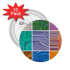 Electric Field Art Collage I 2.25  Buttons (10 pack) 