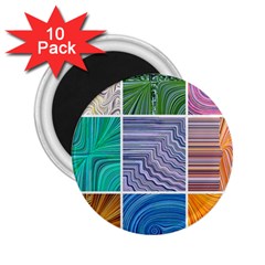 Electric Field Art Collage I 2 25  Magnets (10 Pack)  by okhismakingart