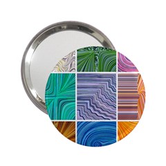 Electric Field Art Collage I 2.25  Handbag Mirrors