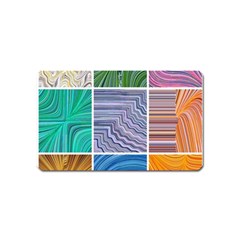 Electric Field Art Collage I Magnet (name Card) by okhismakingart